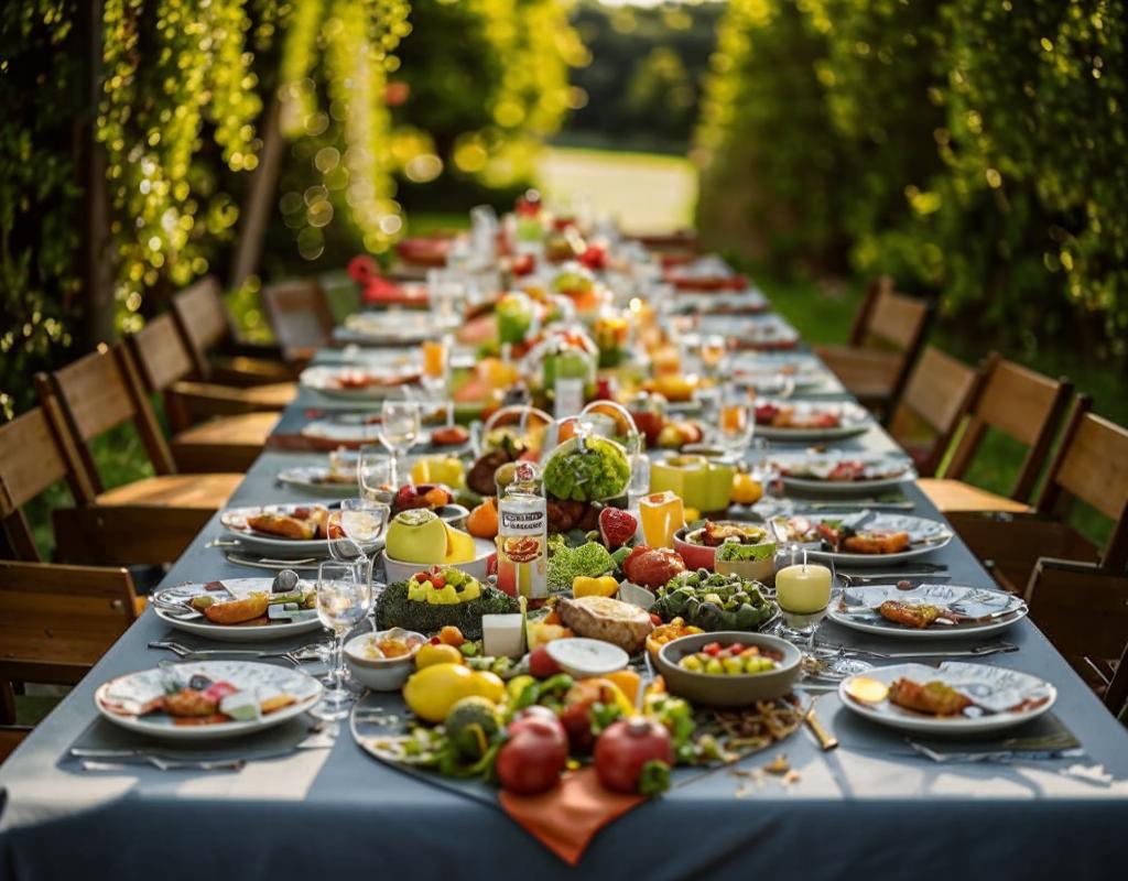 Special event vegetarian feast